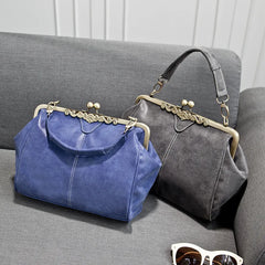 PU Leather Women's Shoulder Bag Hand Ladle Diagonal Frosted Stray Bag
