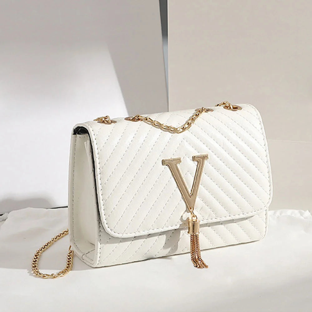Women's Crossbody Sequined Purse Small PU Leather Shoulder Bag