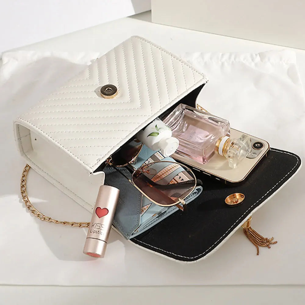 Women's Crossbody Sequined Purse Small PU Leather Shoulder Bag