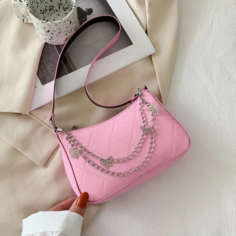 Vintage Butterfly Messenger Chain Bag