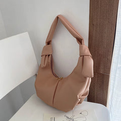 Women's Summer Half Moon Underarm Bag Casual Large Capacity Handbag