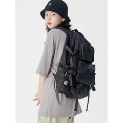 Women's Harajuku Oxford Gothic School Backpack - Large Capacity