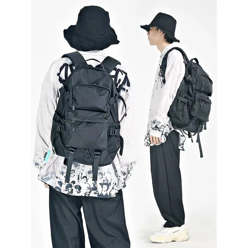 Women's Harajuku Oxford Gothic School Backpack - Large Capacity