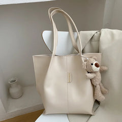 Women's PU Shoulder Bag Large Tote Lady Handbag