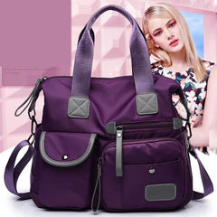 Women's Nylon Messenger Shoulder Handbag Waterproof Large Capacity