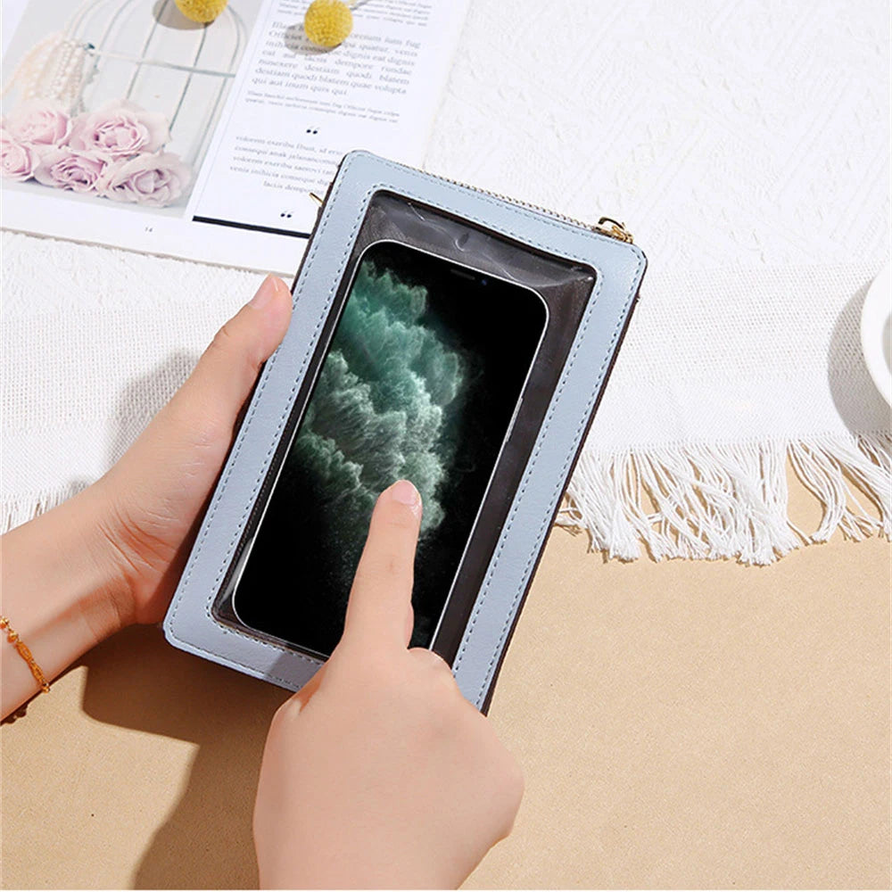 Women's Crossbody Cell Phone Shoulder Bag Touch Screen Phone Purse