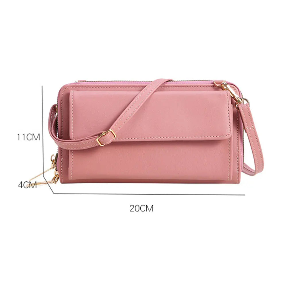 Women's Soft Leather Touch Screen Shoulder Bag
