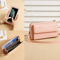Women's Soft Leather Touch Screen Shoulder Bag