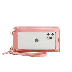 Women's Bag Wallet Shoulder Phone Clutch Soft Leather Touch Screen Bag