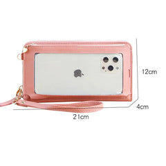 Women's Bag Wallet Shoulder Phone Clutch Soft Leather Touch Screen Bag