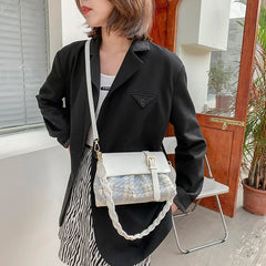 Tweed Flap Cross-Body Bag Women's Bag Bolsos