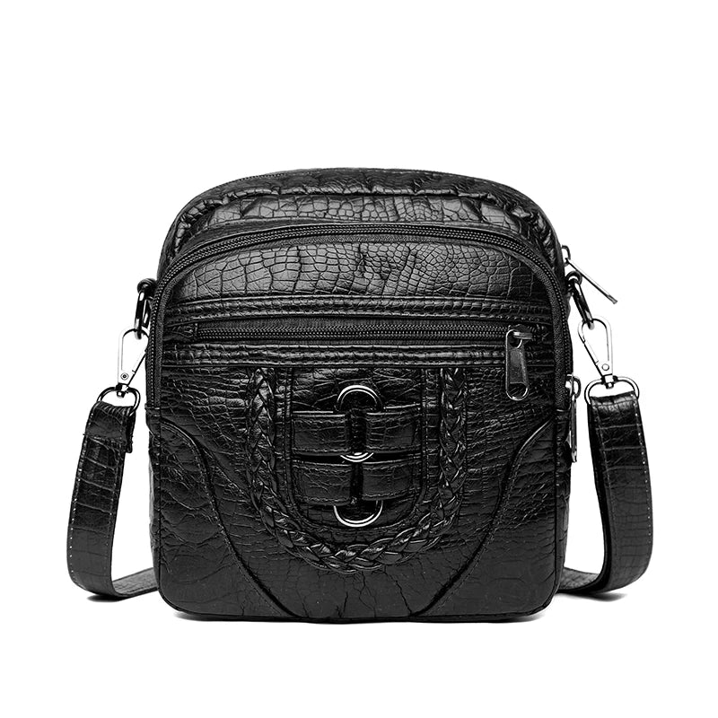 Women's Crossbody Bag High PU Leather Shoulder Messenger Bag
