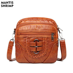 Women's Crossbody Bag High PU Leather Shoulder Messenger Bag