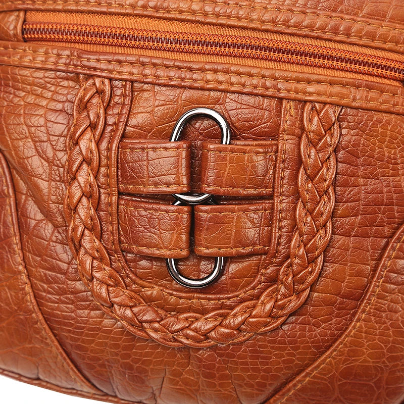 Women's Crossbody Bag High PU Leather Shoulder Messenger Bag