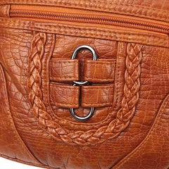 Women's Crossbody Bag High PU Leather Shoulder Messenger Bag