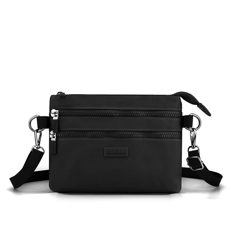 Women's Nylon Shoulder Bag Solid Mobile Phone Waterproof Pack