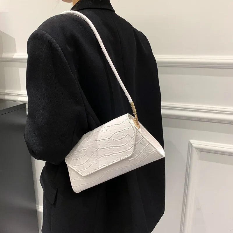 Small Square Women's Shoulder Bag Portable Commuter Underarm