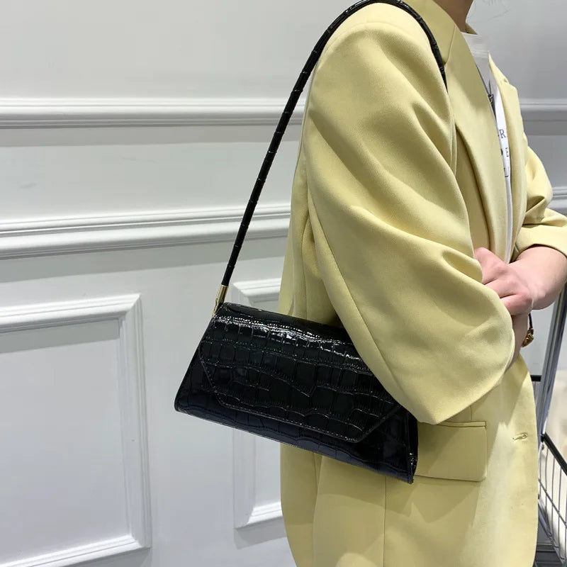 Small Square Women's Shoulder Bag Portable Commuter Underarm