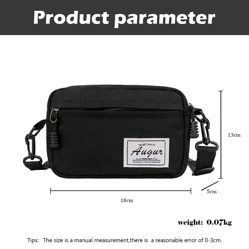 Women Canvas Patchwork Crossbody Shoulder Messenger Bag Casual Ladies Mini Handb