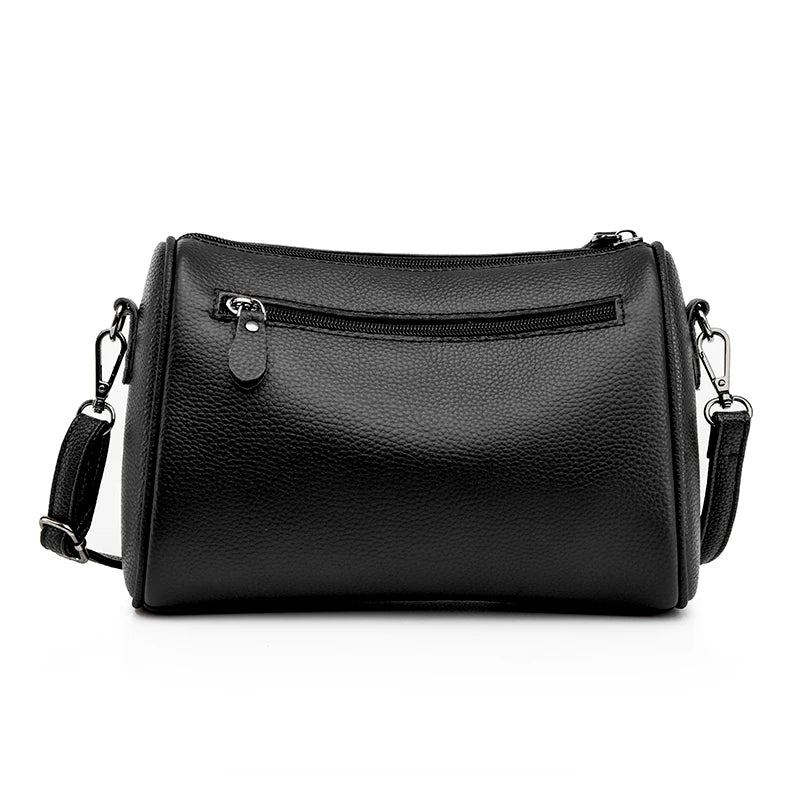 Women's Leather Shoulder Bag High Messenger Bag Real Cowhide Crossbody Bag