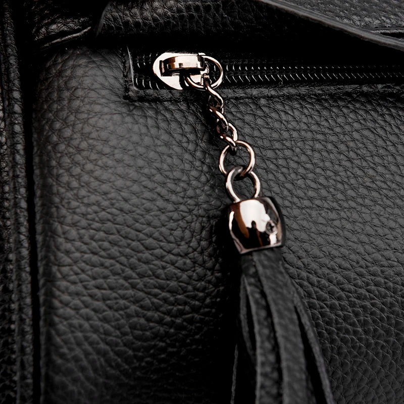 Women's Leather Shoulder Bag High Messenger Bag Real Cowhide Crossbody Bag