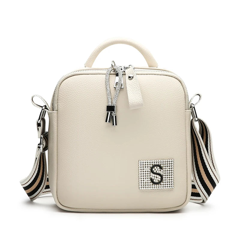 Women's Leather Handbag High Quality Cowhide Shoulder Messenger Bag