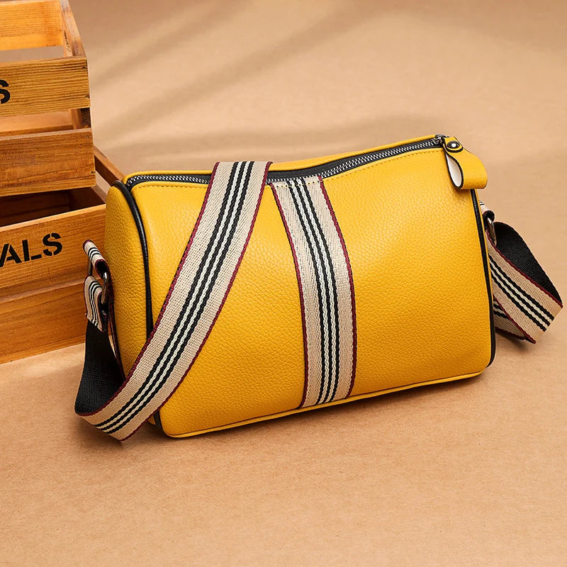 Soft PU Leather Women Handbag Shoulder Tote Messenger Bag