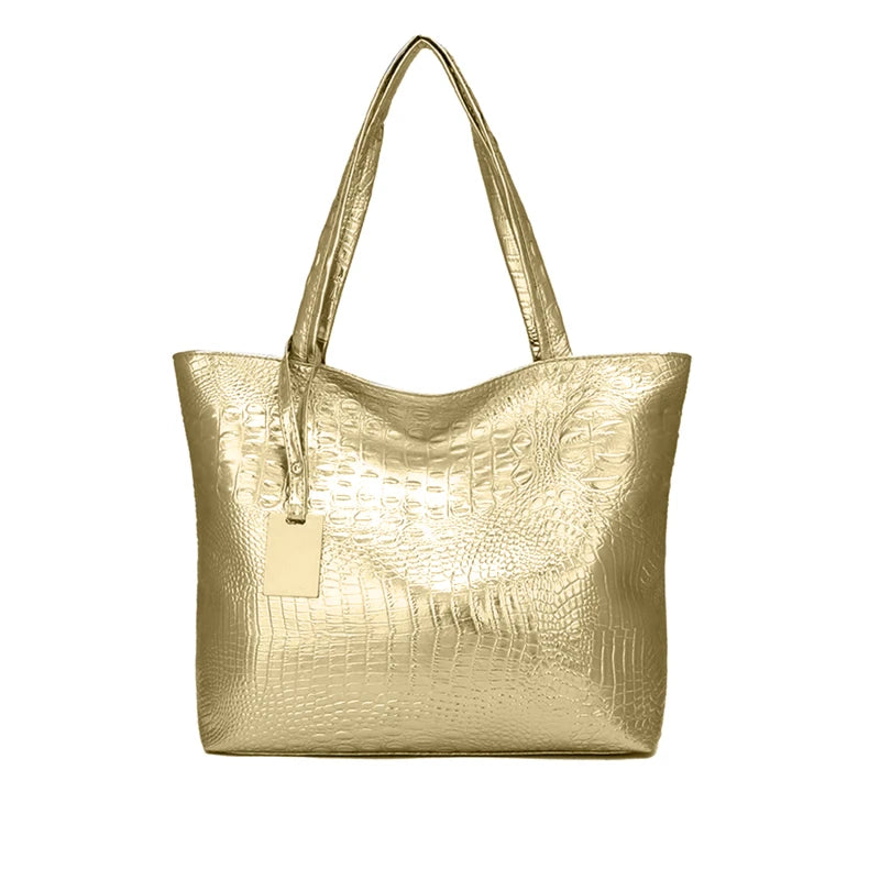 Crocodile Pattern Large Capacity Women's Shoulder Bag