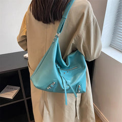 Large Capacity Leather Handbags For Women Single Shoulder Crossbody Bags