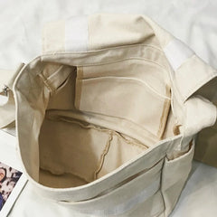 Large Capacity Messenger Backpack Crossbody Bag