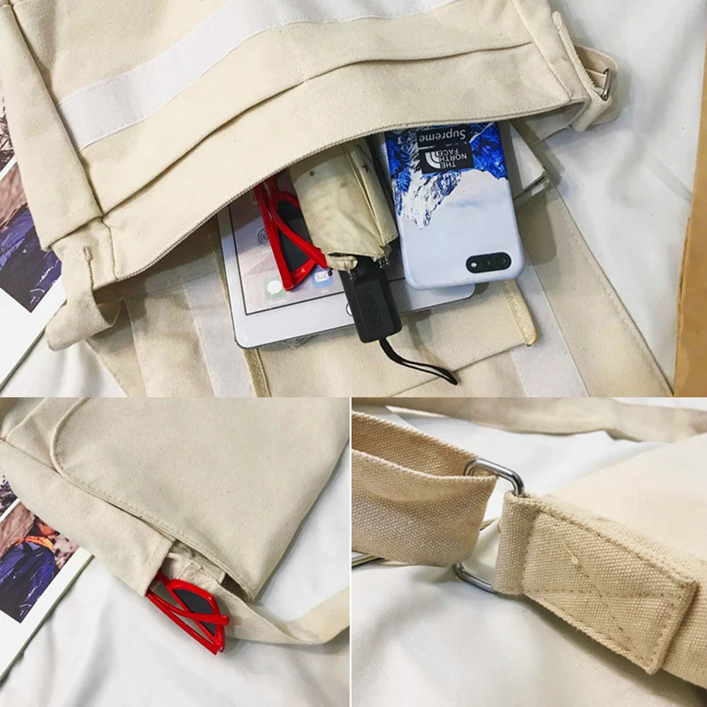 Large Capacity Messenger Backpack Crossbody Bag
