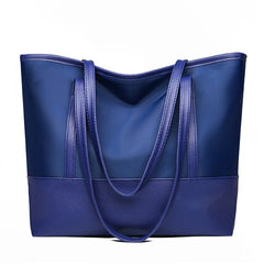 Women's PU Leather Shoulder Bag Large Capacity Mom Shopping Bag
