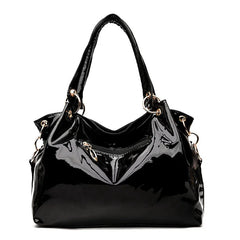 Women's Shoulder Bag PU Leather Ladies Sequined Patent Handbag