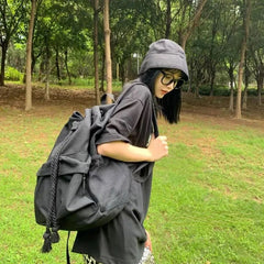Techwear Gothic School Backpack for Women
