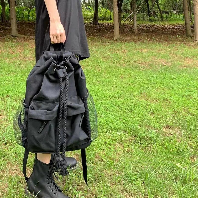 Techwear Gothic School Backpack for Women