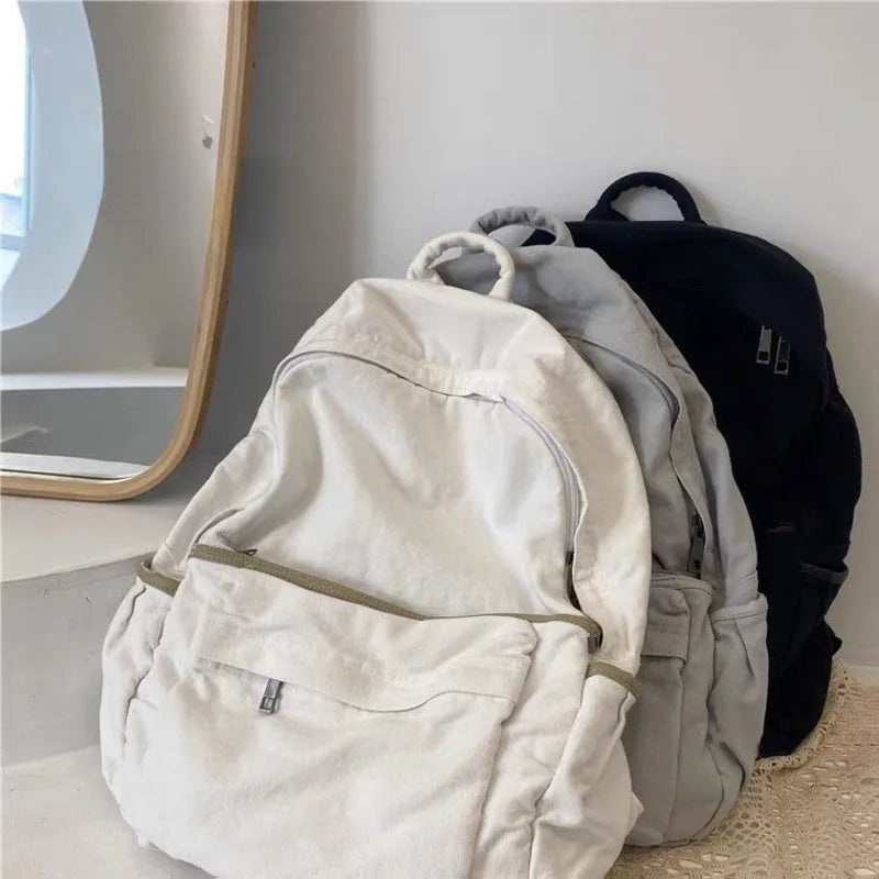 Women's Techwear Gothic Backpack Harajuku Canvas School Rucksack