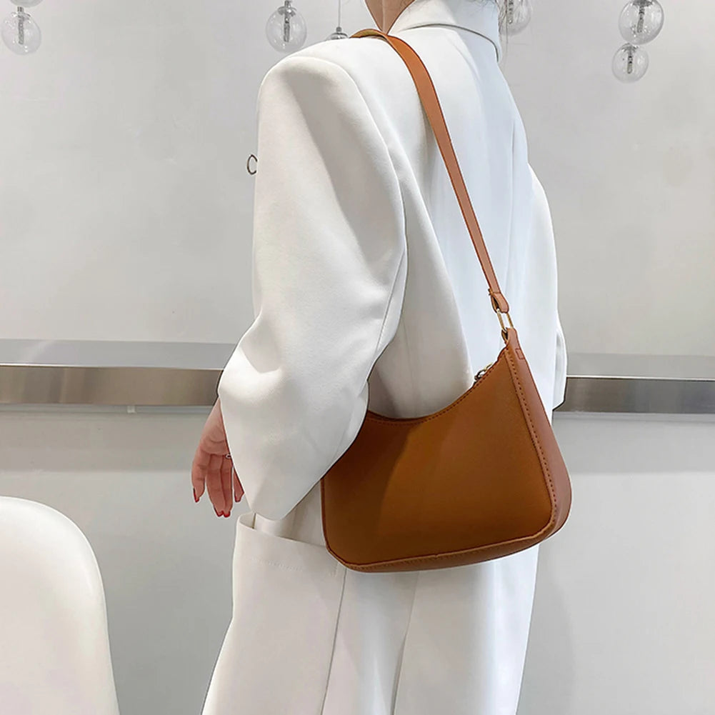 Retro PU Leather Shoulder Bag for Women
