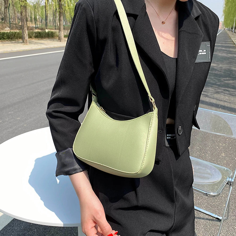 Retro PU Leather Shoulder Bag for Women