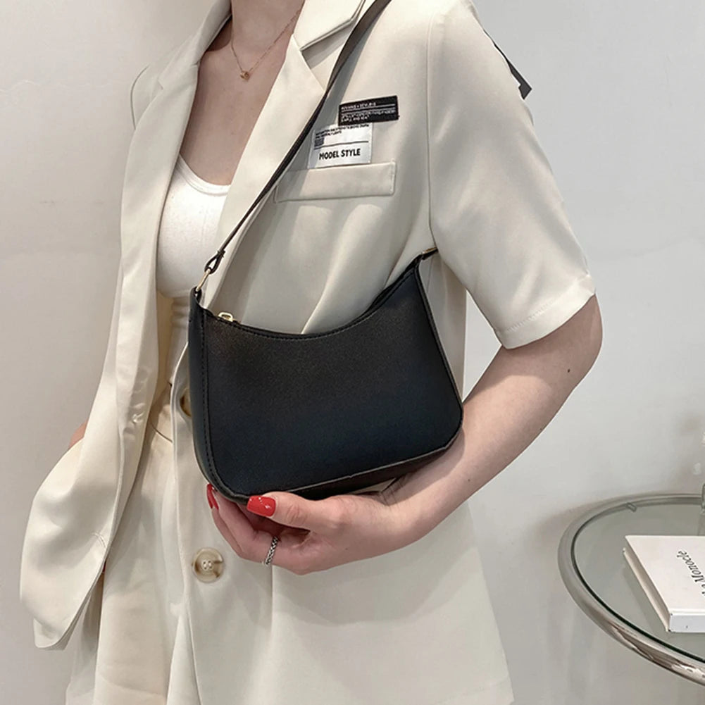 Retro PU Leather Shoulder Bag for Women