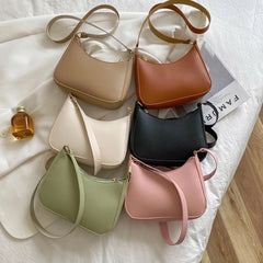 Retro PU Leather Shoulder Bag for Women