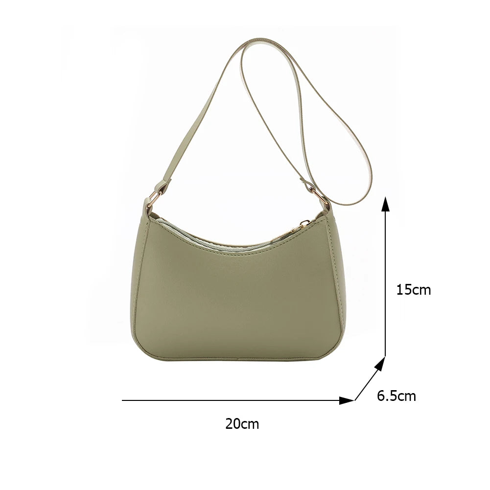 Retro PU Leather Shoulder Bag for Women