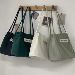 Waterproof Nylon Large Capacity Tote Shoulder Bag for Women