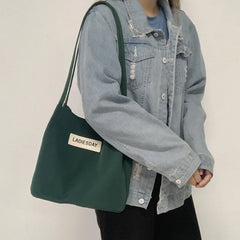 Waterproof Nylon Large Capacity Tote Shoulder Bag for Women
