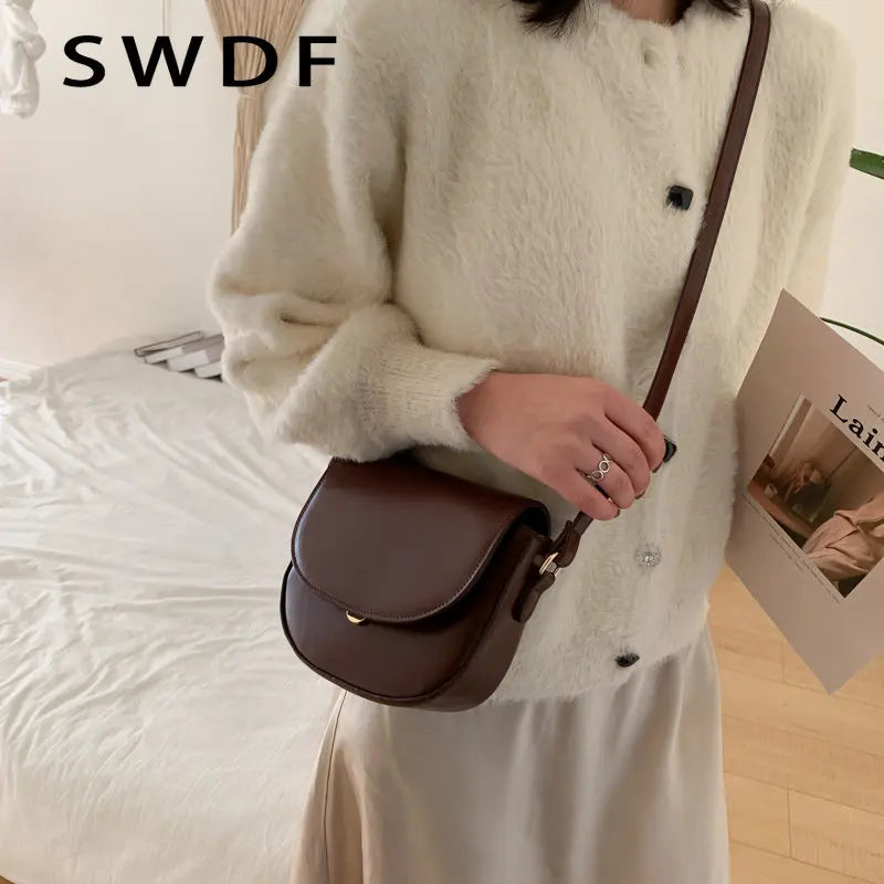 Women's Crossbody Bag Flap Shoulder Tote Small Handbag Purse