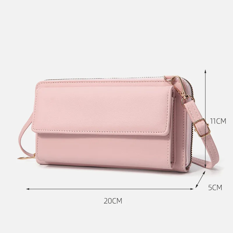 Women's Crossbody Handbag Solid Daily Clutch Touch Screen Phone Wallet