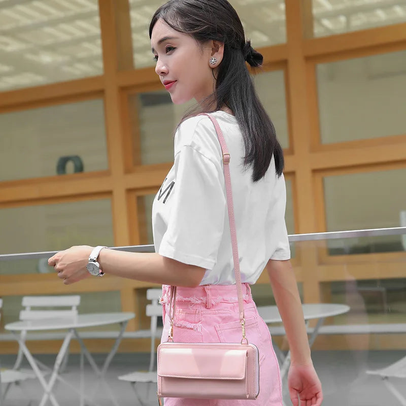 Women's Crossbody Handbag Solid Daily Clutch Touch Screen Phone Wallet