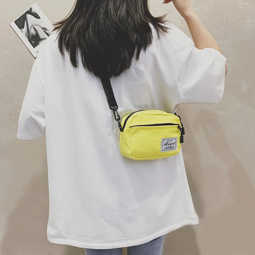 Harajuku Style Shoulder Pack Unisex Crossbody Bag Square Handbag
