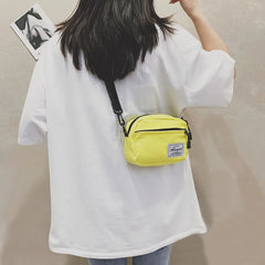 Harajuku Style Shoulder Pack Unisex Crossbody Bag Square Handbag