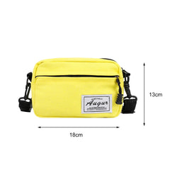 Harajuku Style Shoulder Pack Unisex Crossbody Bag Square Handbag
