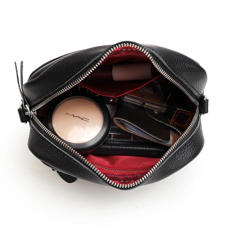 Women's Cowhide Crossbody Bag Soft Leather Shoulder Messenger Bag